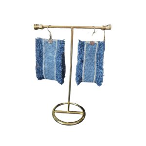 Stylish Denim Earrings - Image 1